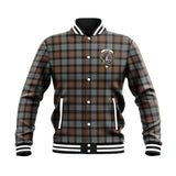 Clan Gunn Weathered Crest Tartan Baseball Jacket JM650