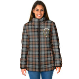 Clan Gunn Weathered Crest Tartan Padded Jacket RF334