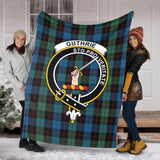 Clan Guthrie Crest Tartan Blanket UC339