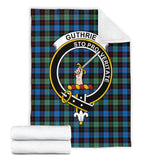 Clan Guthrie Ancient Crest Tartan Blanket UC337