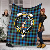 Clan Guthrie Ancient Crest Tartan Blanket UC337