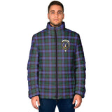 Clan Guthrie Modern Crest Tartan Padded Jacket RF336