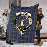 Clan Guthrie Modern Crest Tartan Blanket UC338