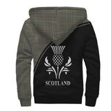 Clan Haig Crest Tartan Sherpa Hoodie Curve Style CE648