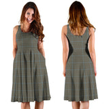 Clan Haig Tartan Sleeveless Midi Womens Dress VS825