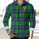 Clan Haldane Crest Tartan Long Sleeve Shirt PC646