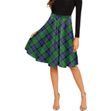 Clan Haldane Tartan Melete Pleated Midi Skirt V822