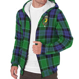 Clan Haldane Crest Tartan Sherpa Hoodie CT645