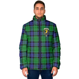 Clan Haldane Crest Tartan Padded Jacket RF339