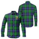 Clan Haldane Crest Tartan Long Sleeve Shirt PC646