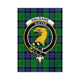 Clan Haldane Crest Tartan Flag CF339