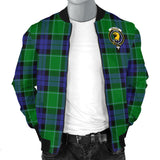 Clan Haldane Crest Tartan Bomber Jacket ZJ339