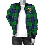 Clan Haldane Crest Tartan Bomber Jacket ZJ339