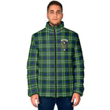 Clan Haliburton Crest Tartan Padded Jacket RF340