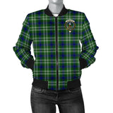 Clan Haliburton Crest Tartan Bomber Jacket ZJ340