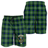 Clan Haliburton Crest Tartan Mens Shorts NS643