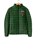 Clan Halkerston Crest Tartan Padded Jacket RF341