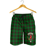 Clan Halkerston Crest Tartan Mens Shorts NS642