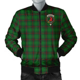 Clan Halkerston Crest Tartan Bomber Jacket ZJ341