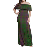 Clan Hall Tartan Off Shoulder Long Dress VL395