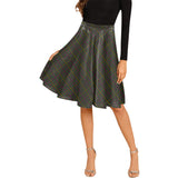 Clan Hall Tartan Melete Pleated Midi Skirt V818