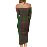 Clan Hall Tartan Off Shoulder Lady Dress VD820