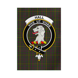 Clan Hall Crest Tartan Flag CF343