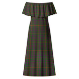 Clan Hall Tartan Off Shoulder Long Dress VL395