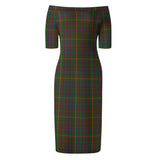 Clan Hall Tartan Off Shoulder Lady Dress VD820