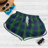 Clan Hamilton Green Hunting Tartan Womens Shorts NW814