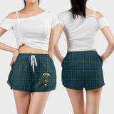 Clan Hamilton Hunting Crest Tartan Womens Shorts NW1826