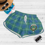 Clan Hamilton Hunting Ancient Crest Tartan Womens Shorts NW1828