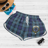 Clan Hannay Blue Crest Tartan Womens Shorts NW1822