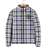 Clan Hannay Modern Crest Tartan Padded Jacket RF354