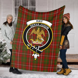 Clan Hay Crest Tartan Blanket UC360