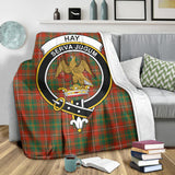 Clan Hay Ancient Crest Tartan Blanket UC357