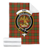 Clan Hay Ancient Crest Tartan Blanket UC357