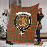 Clan Hay Ancient Crest Tartan Blanket UC357