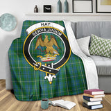 Clan Hay Hunting Crest Tartan Blanket UC358