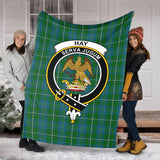 Clan Hay Hunting Crest Tartan Blanket UC358