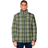 Clan Hay White Dress Crest Tartan Padded Jacket RF359