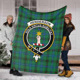 Clan Henderson Ancient Crest Tartan Blanket UC362