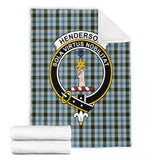 Clan Henderson Dress Crest Tartan Blanket UC363