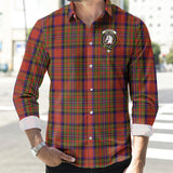 Clan Hepburn Crest Tartan Long Sleeve Shirt PC622