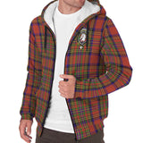 Clan Hepburn Crest Tartan Sherpa Hoodie CT621