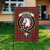 Clan Hepburn Crest Tartan Flag CF363