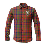 Clan Hepburn Crest Tartan Long Sleeve Shirt PC622