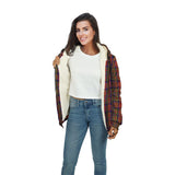 Clan Hepburn Tartan Sherpa Hoodie - Classic Style CS 784