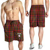 Clan Hepburn Crest Tartan Mens Shorts NS620