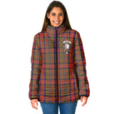 Clan Hepburn Crest Tartan Padded Jacket RF363